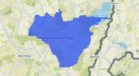 Bodenrichtwertkarte Schönau-Berzdorf auf dem Eigen